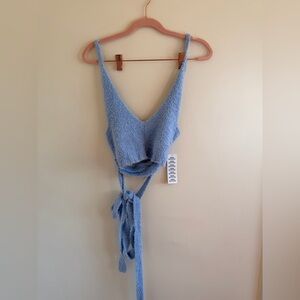 Urban Outfitters Sky Blue Knit Top